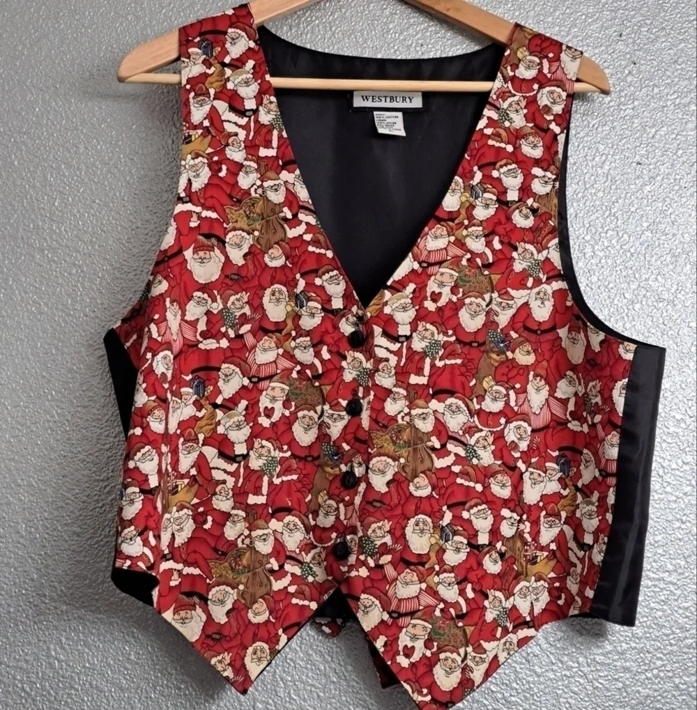 Westbury Men's Santa Claus Vest    Size XL